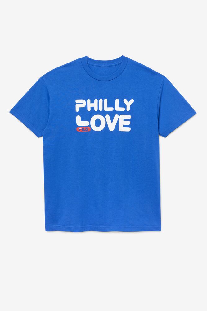 Fila Philly Love T-Shirt Blue - Mens - 97026KERV